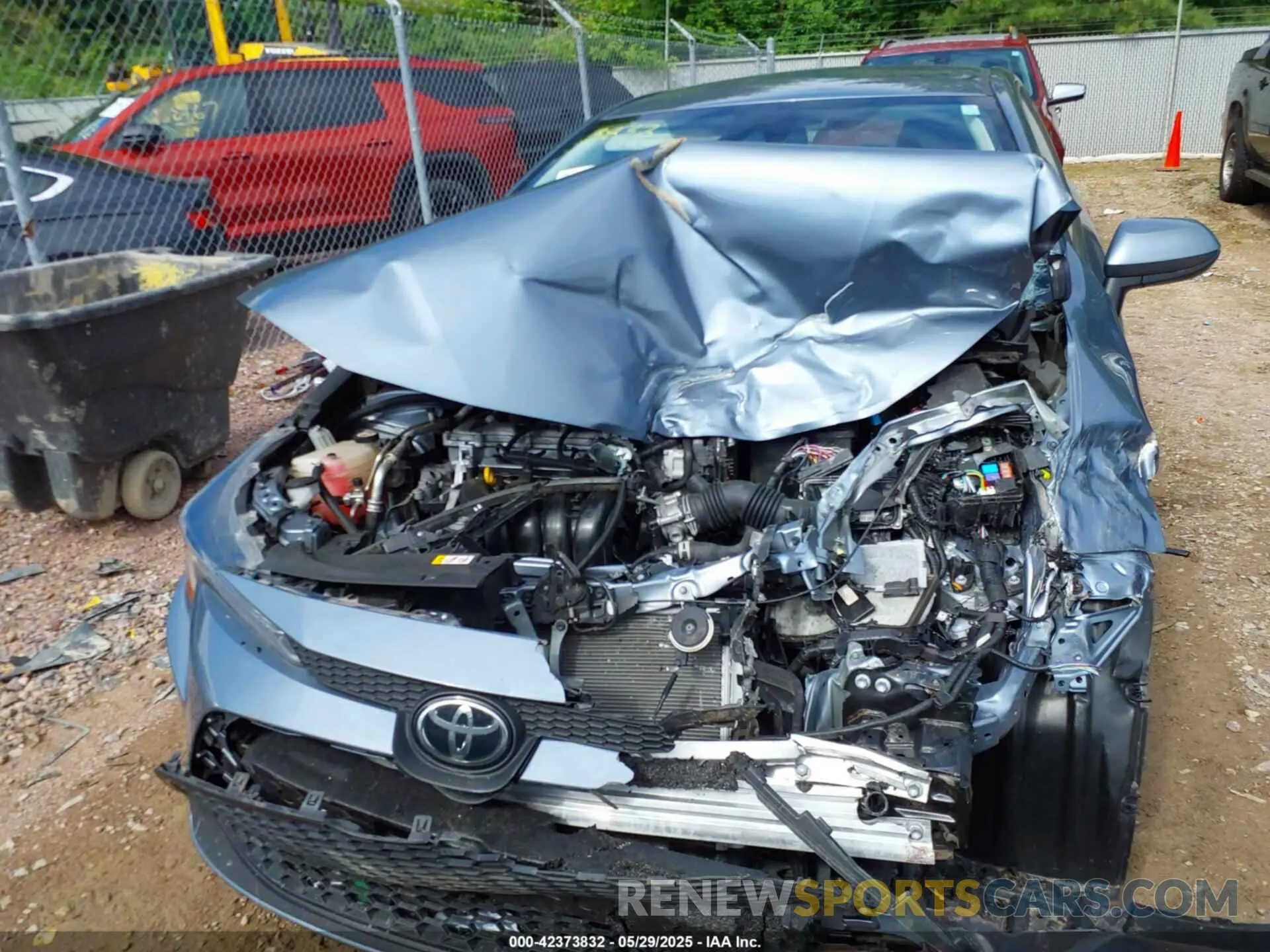 6 fotografías del automóvil dañado JTDEPMAE4MJ140703 TOYOTA COROLLA 2021