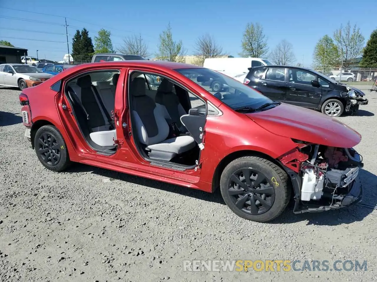 4 fotografías del automóvil dañado JTDEPMAE4MJ141995 TOYOTA COROLLA 2021