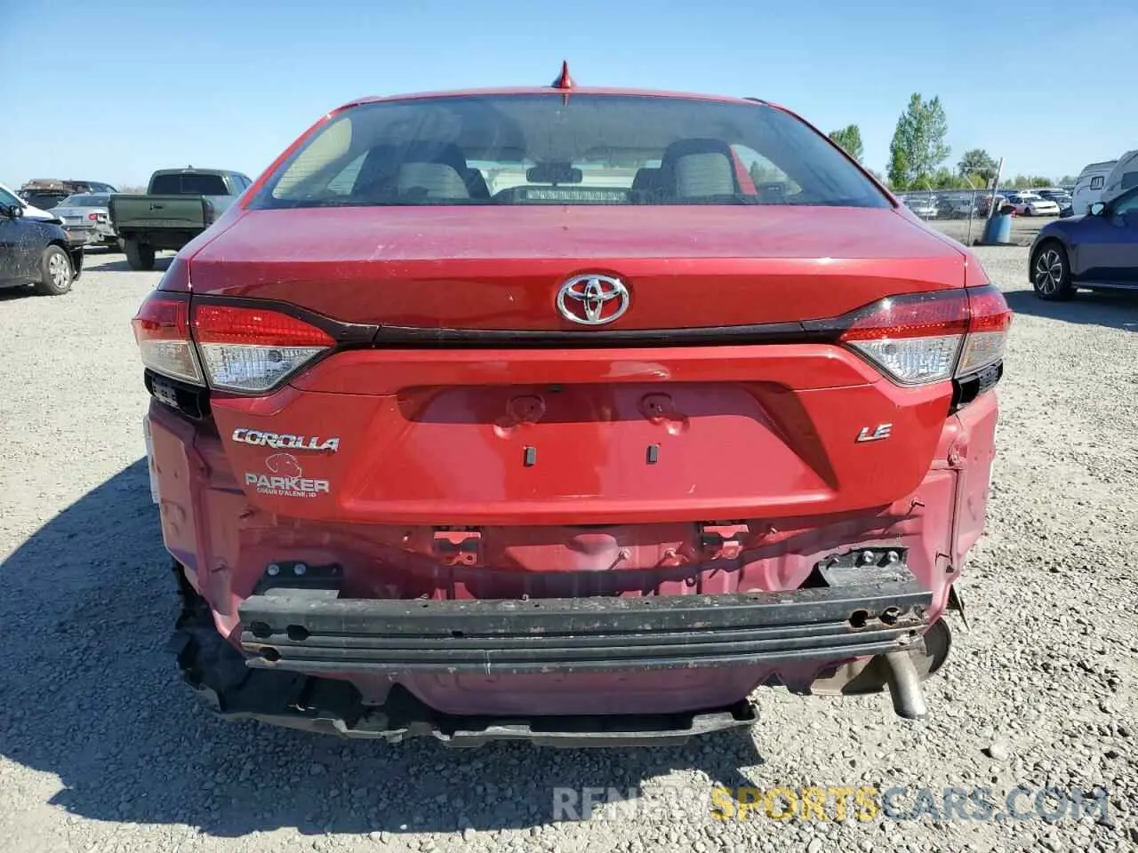 6 fotografías del automóvil dañado JTDEPMAE4MJ141995 TOYOTA COROLLA 2021