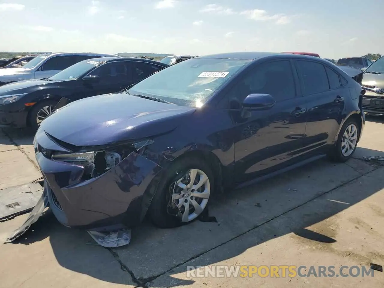 1 fotografías del automóvil dañado JTDEPMAE4MJ158523 TOYOTA COROLLA 2021