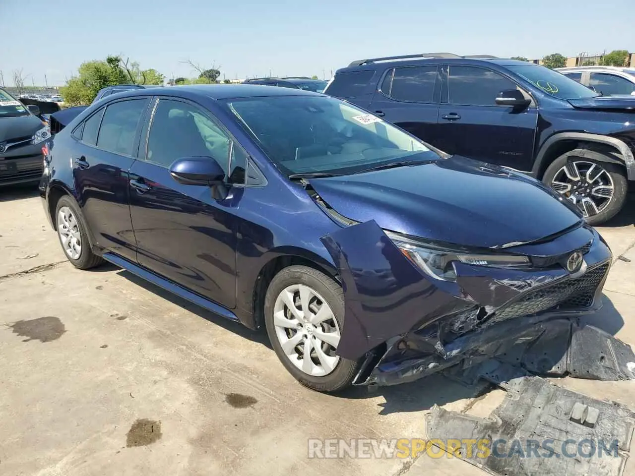 4 fotografías del automóvil dañado JTDEPMAE4MJ158523 TOYOTA COROLLA 2021
