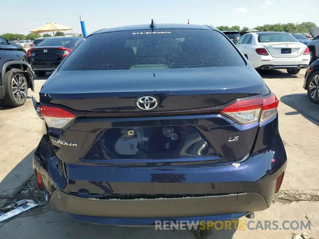 6 fotografías del automóvil dañado JTDEPMAE4MJ158523 TOYOTA COROLLA 2021