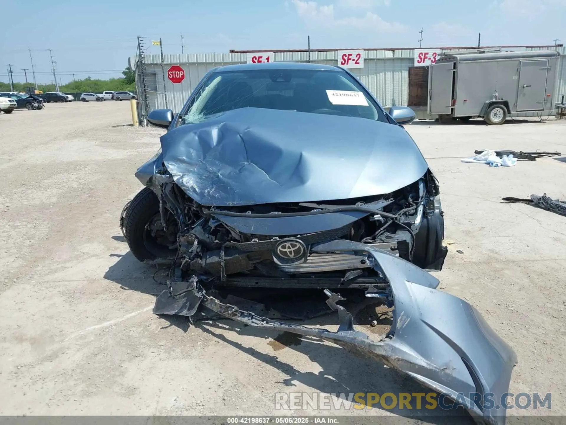 12 fotografías del automóvil dañado JTDEPMAE4MJ162622 TOYOTA COROLLA 2021