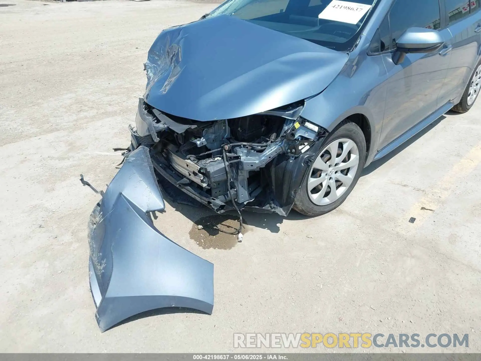 17 fotografías del automóvil dañado JTDEPMAE4MJ162622 TOYOTA COROLLA 2021
