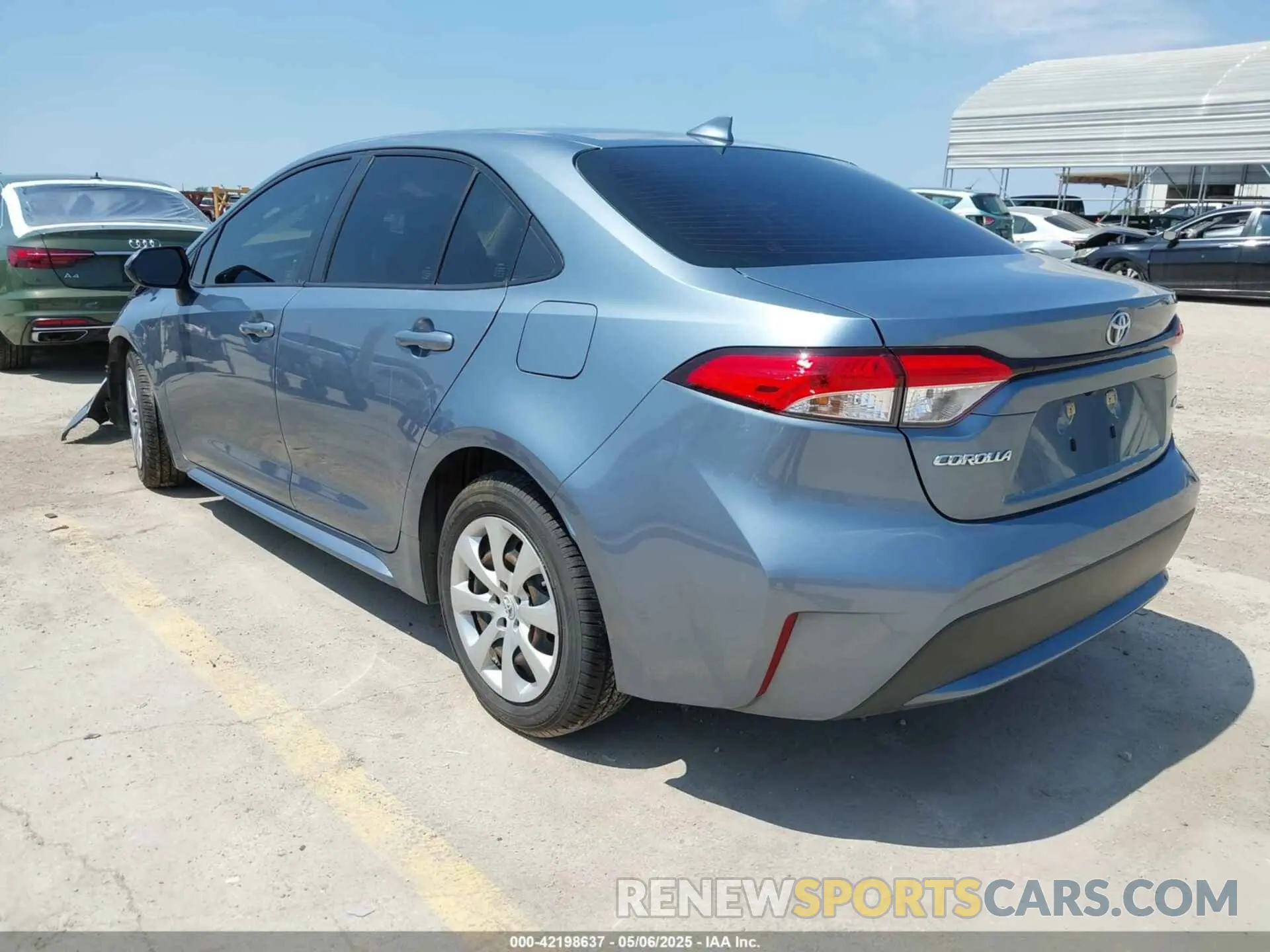 3 fotografías del automóvil dañado JTDEPMAE4MJ162622 TOYOTA COROLLA 2021