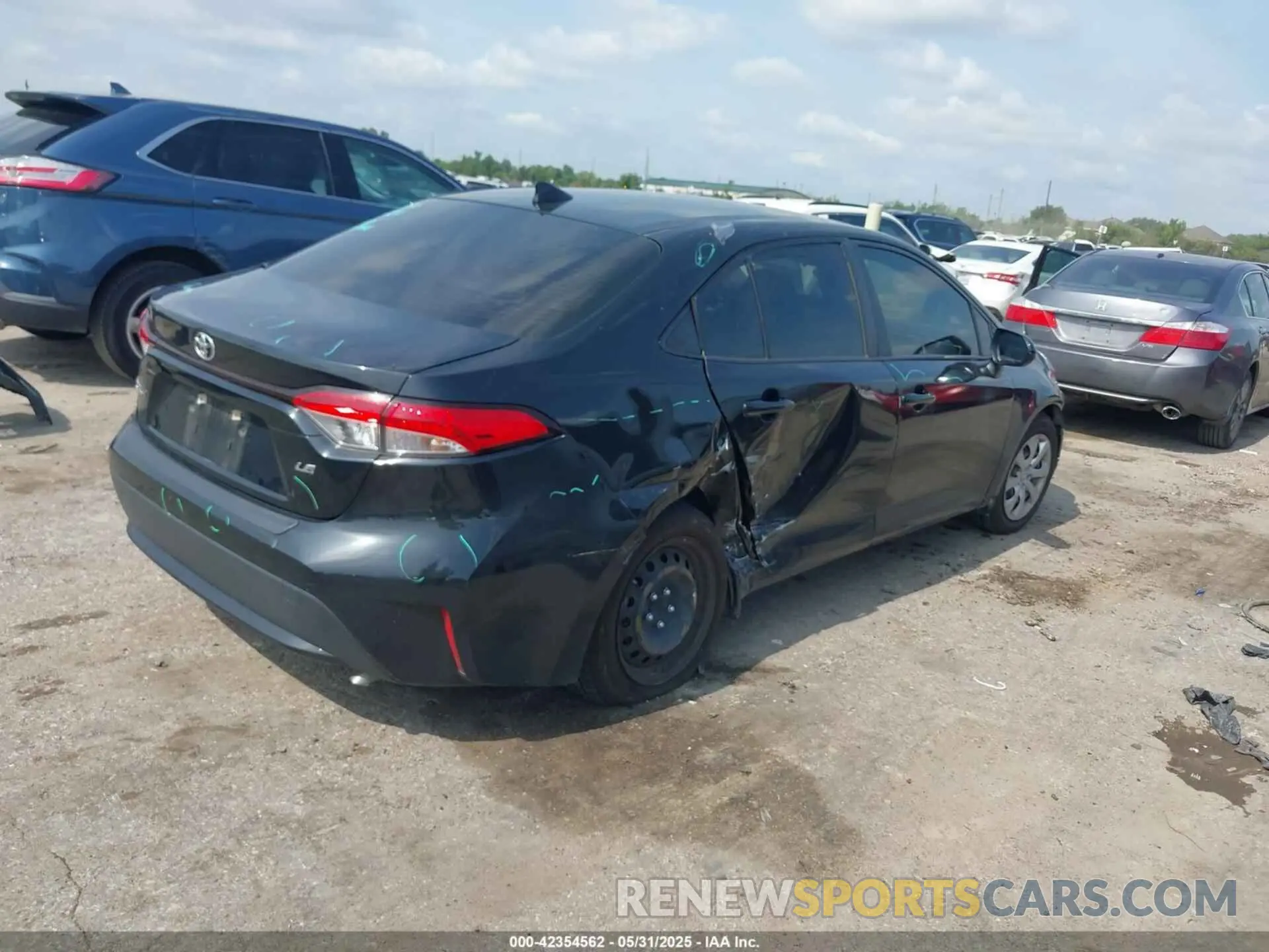 4 fotografías del automóvil dañado JTDEPMAE4MJ166315 TOYOTA COROLLA 2021