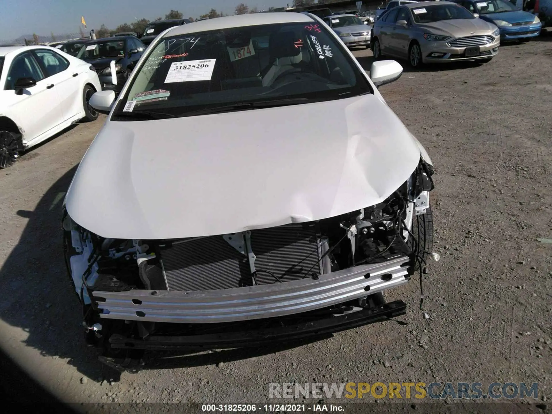 6 fotografías del automóvil dañado JTDEPMAE4MJ167626 TOYOTA COROLLA 2021