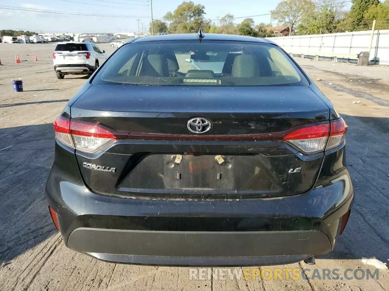 6 fotografías del automóvil dañado JTDEPMAE4MJ171028 TOYOTA COROLLA 2021