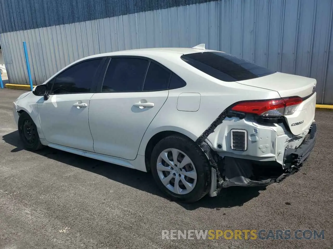 2 fotografías del automóvil dañado JTDEPMAE4MJ177525 TOYOTA COROLLA 2021
