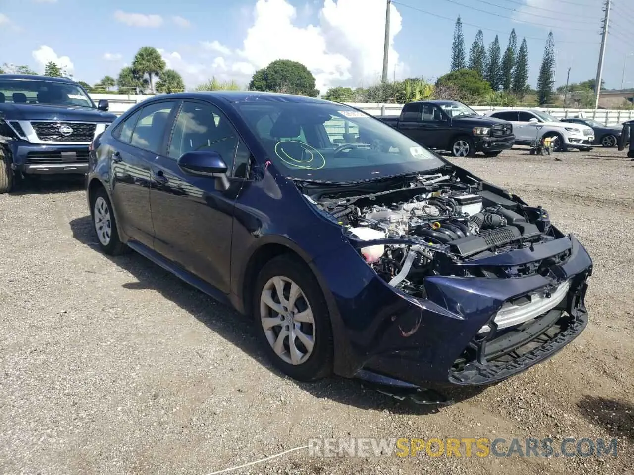 1 fotografías del automóvil dañado JTDEPMAE4MJ181672 TOYOTA COROLLA 2021