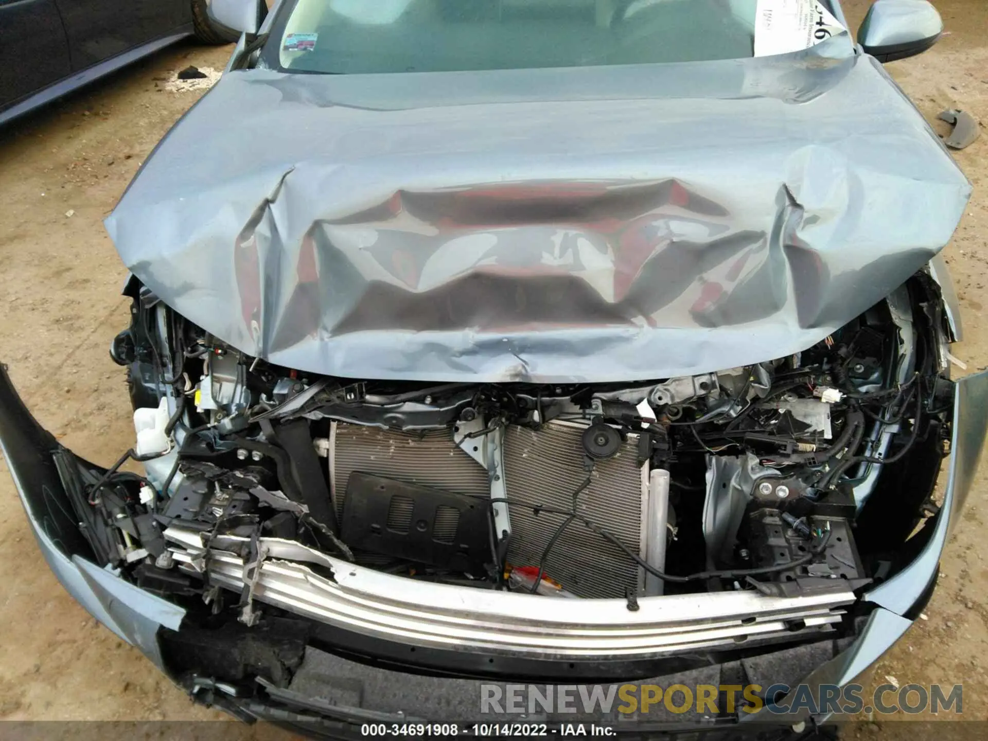 10 fotografías del automóvil dañado JTDEPMAE4MJ183180 TOYOTA COROLLA 2021