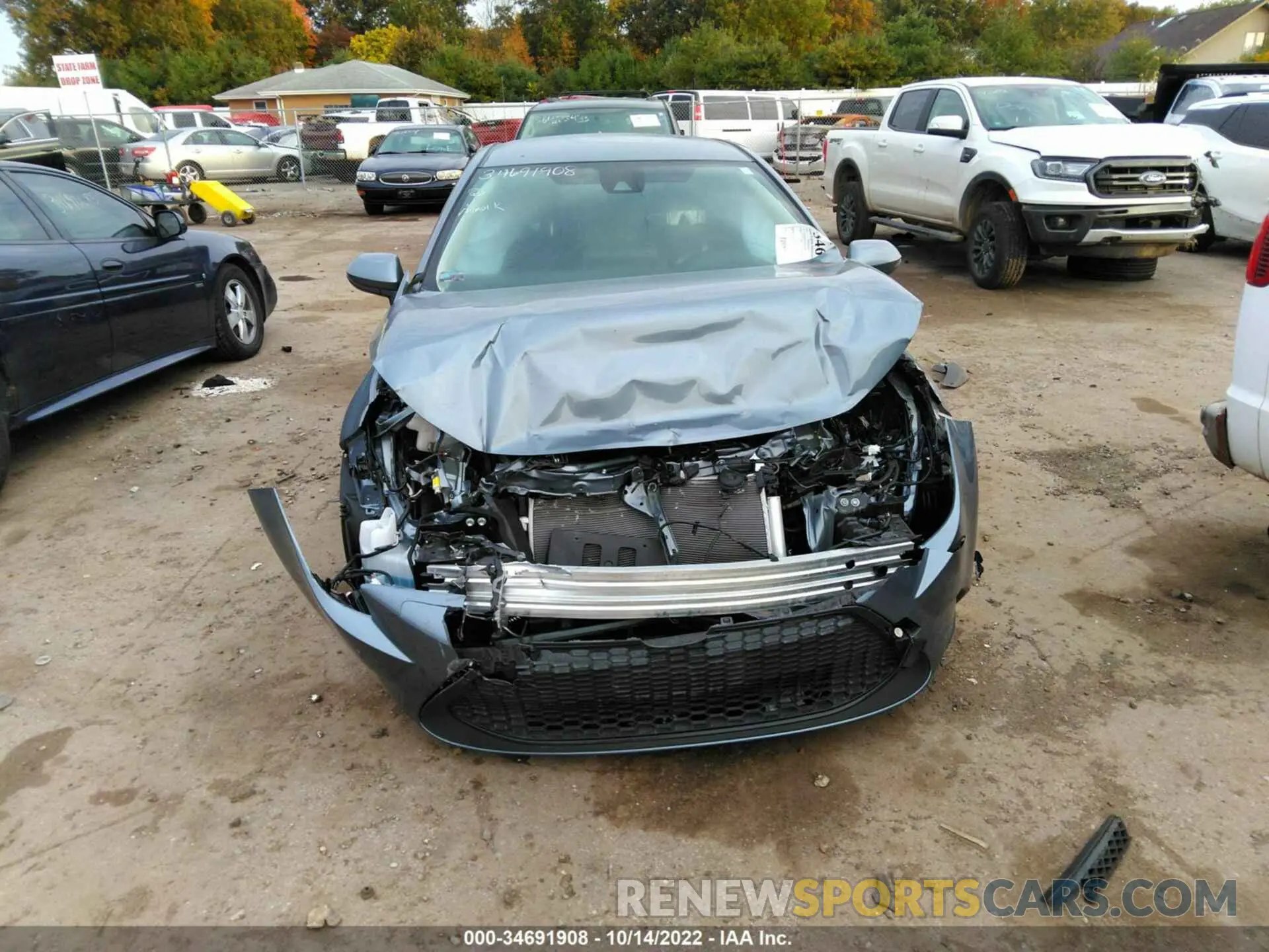6 fotografías del automóvil dañado JTDEPMAE4MJ183180 TOYOTA COROLLA 2021