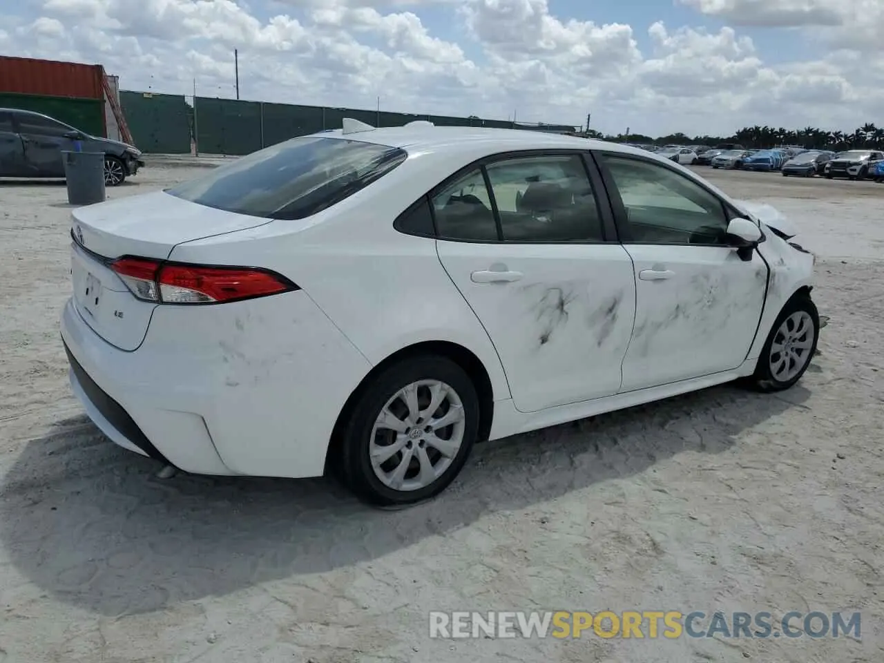 3 fotografías del automóvil dañado JTDEPMAE4MJ185463 TOYOTA COROLLA 2021