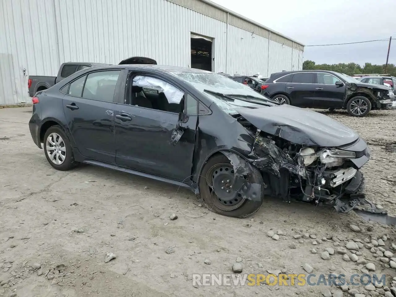 4 fotografías del automóvil dañado JTDEPMAE5MJ120377 TOYOTA COROLLA 2021