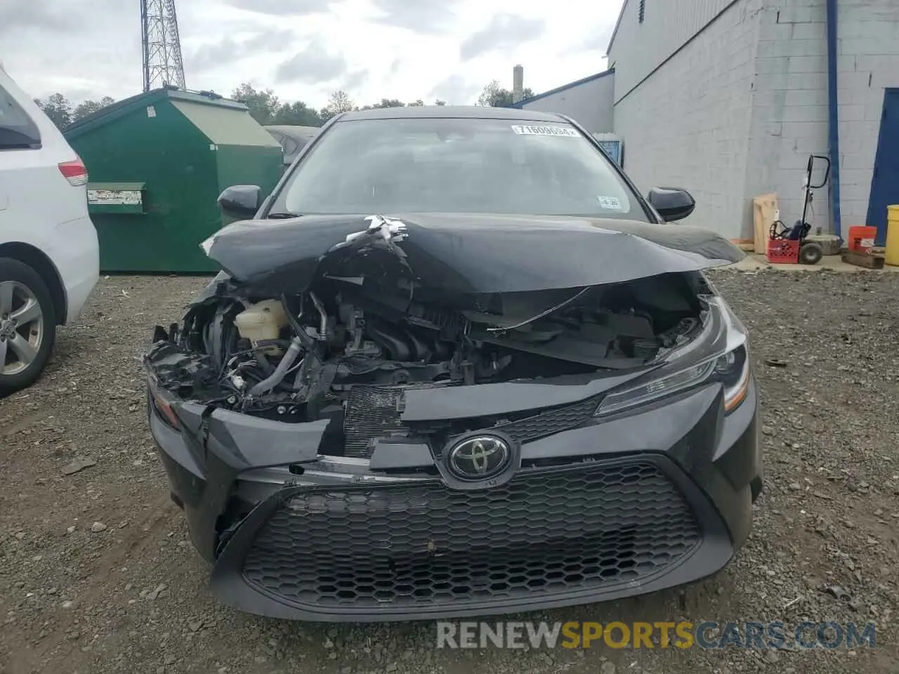 5 fotografías del automóvil dañado JTDEPMAE5MJ121125 TOYOTA COROLLA 2021