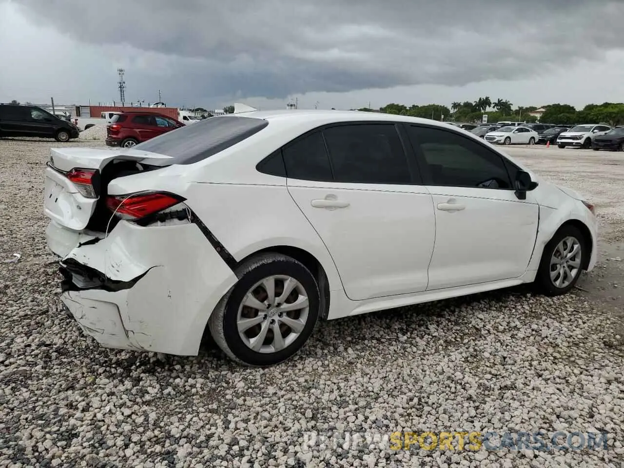3 fotografías del automóvil dañado JTDEPMAE5MJ128107 TOYOTA COROLLA 2021