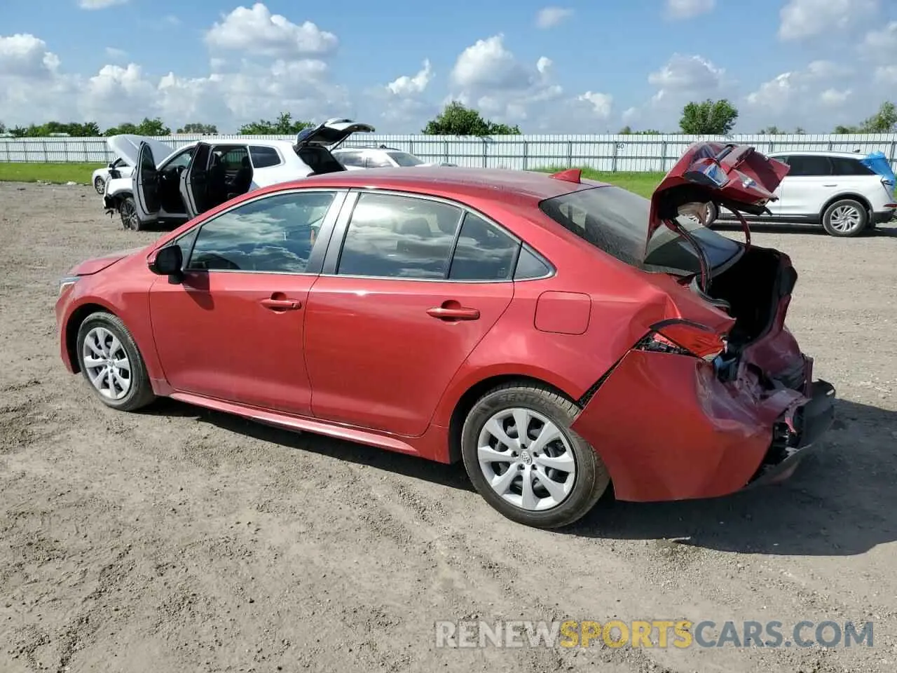2 fotografías del automóvil dañado JTDEPMAE5MJ138443 TOYOTA COROLLA 2021