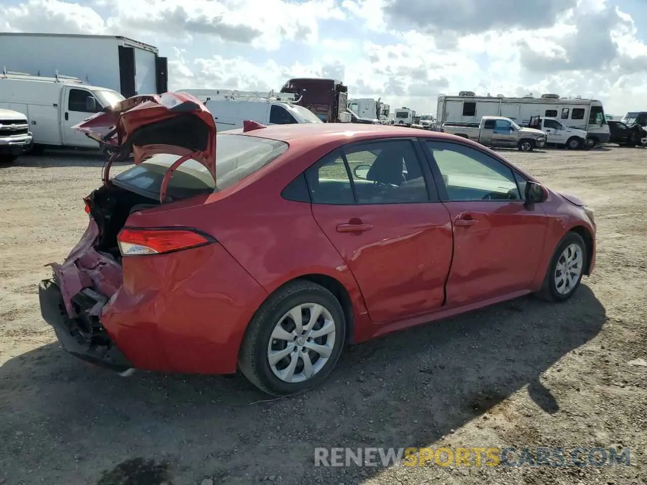 3 fotografías del automóvil dañado JTDEPMAE5MJ138443 TOYOTA COROLLA 2021