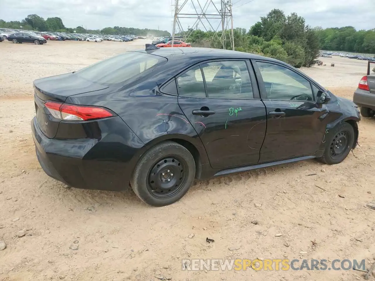 3 fotografías del automóvil dañado JTDEPMAE5MJ154190 TOYOTA COROLLA 2021