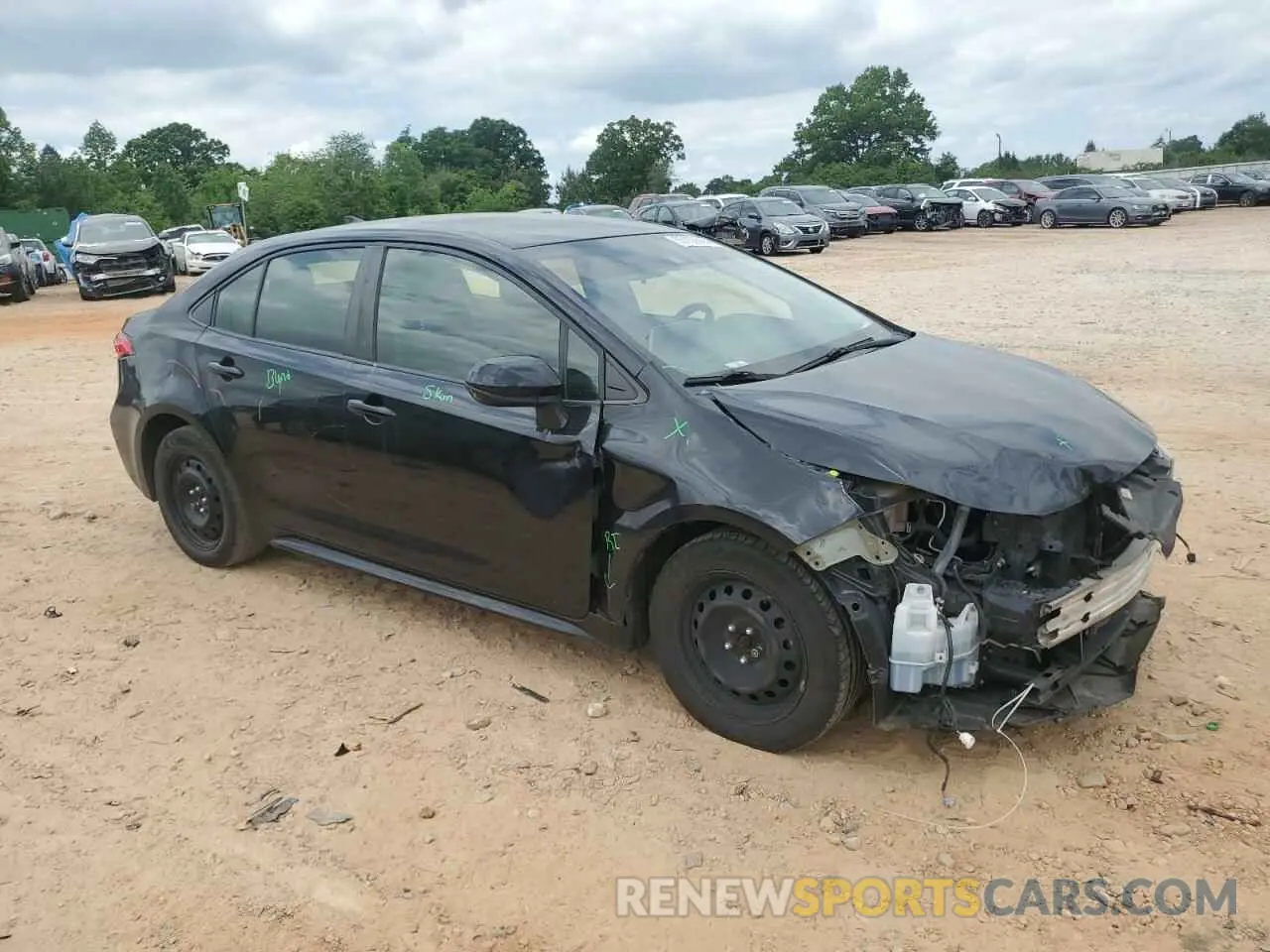 4 fotografías del automóvil dañado JTDEPMAE5MJ154190 TOYOTA COROLLA 2021