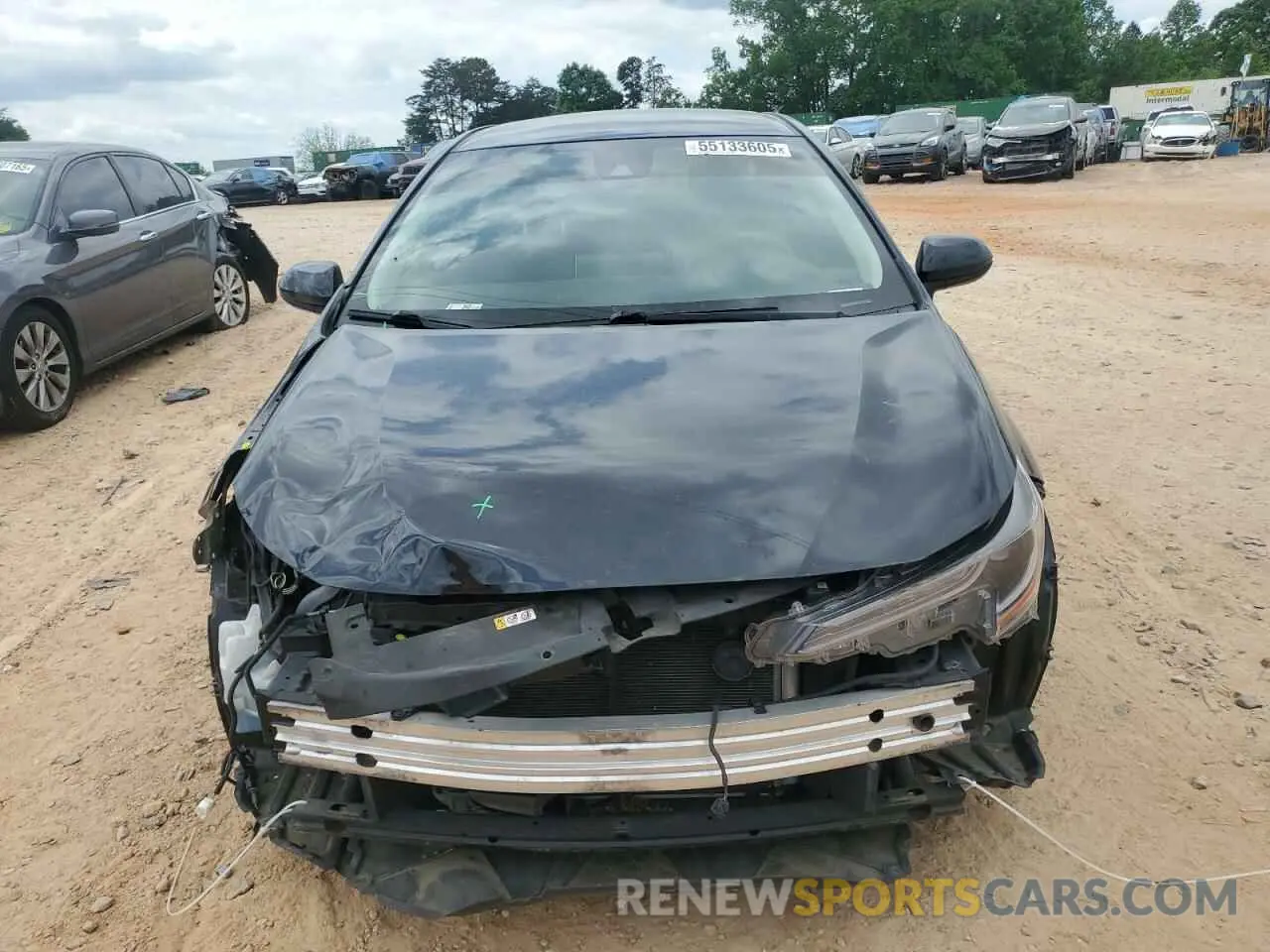 5 fotografías del automóvil dañado JTDEPMAE5MJ154190 TOYOTA COROLLA 2021