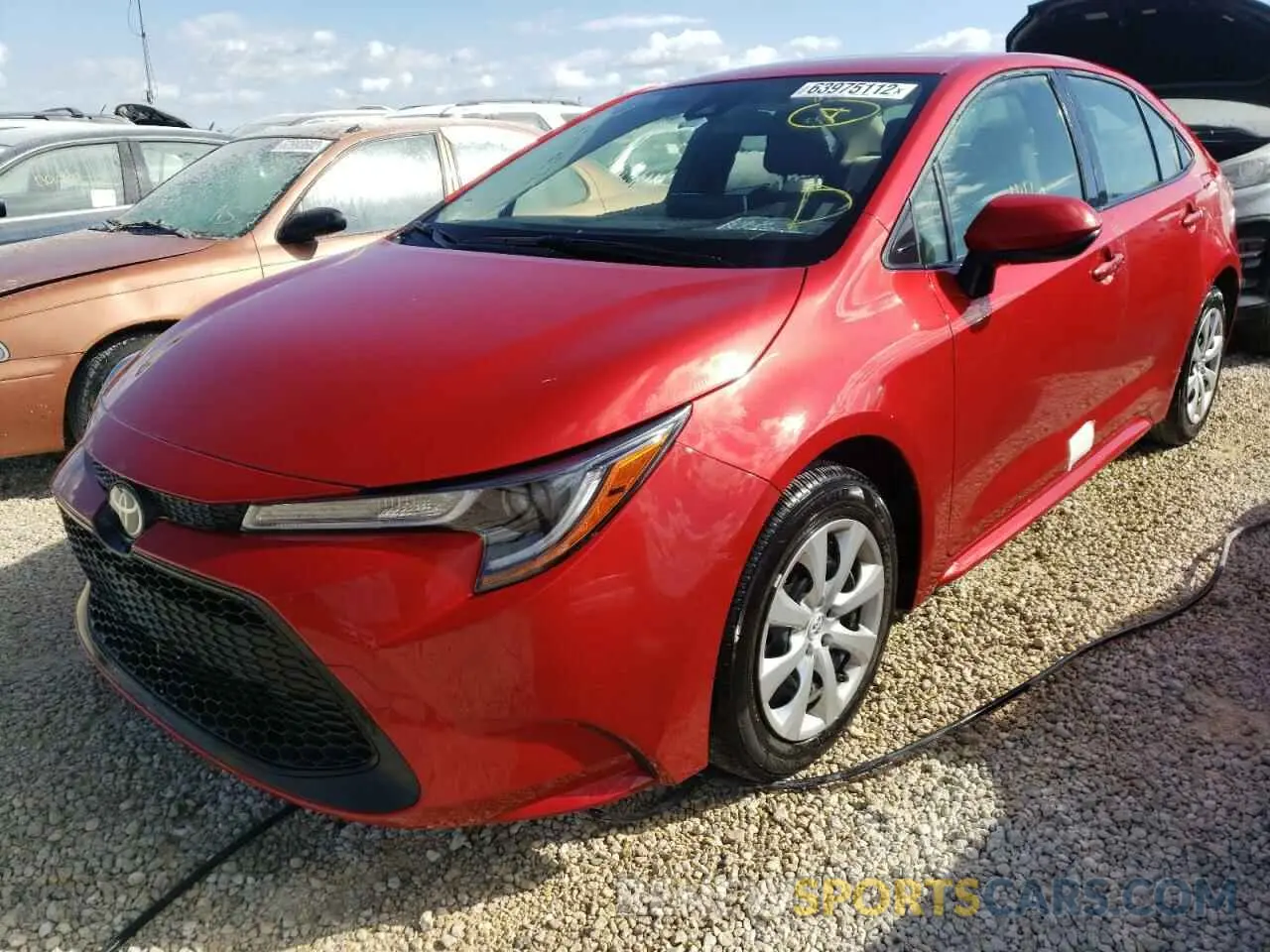 2 fotografías del automóvil dañado JTDEPMAE5MJ170938 TOYOTA COROLLA 2021
