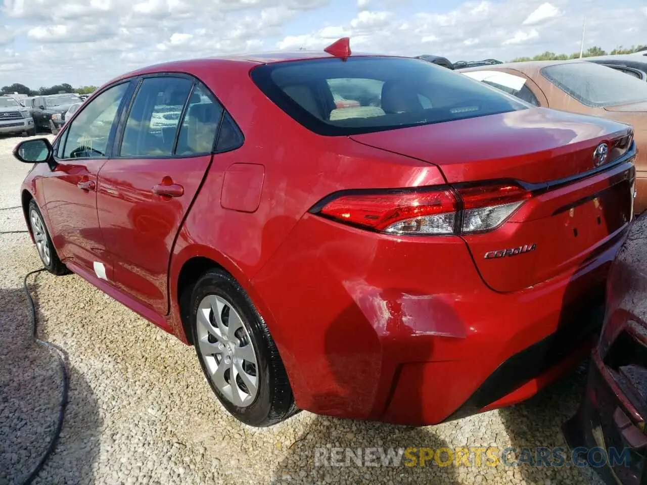 3 fotografías del automóvil dañado JTDEPMAE5MJ170938 TOYOTA COROLLA 2021
