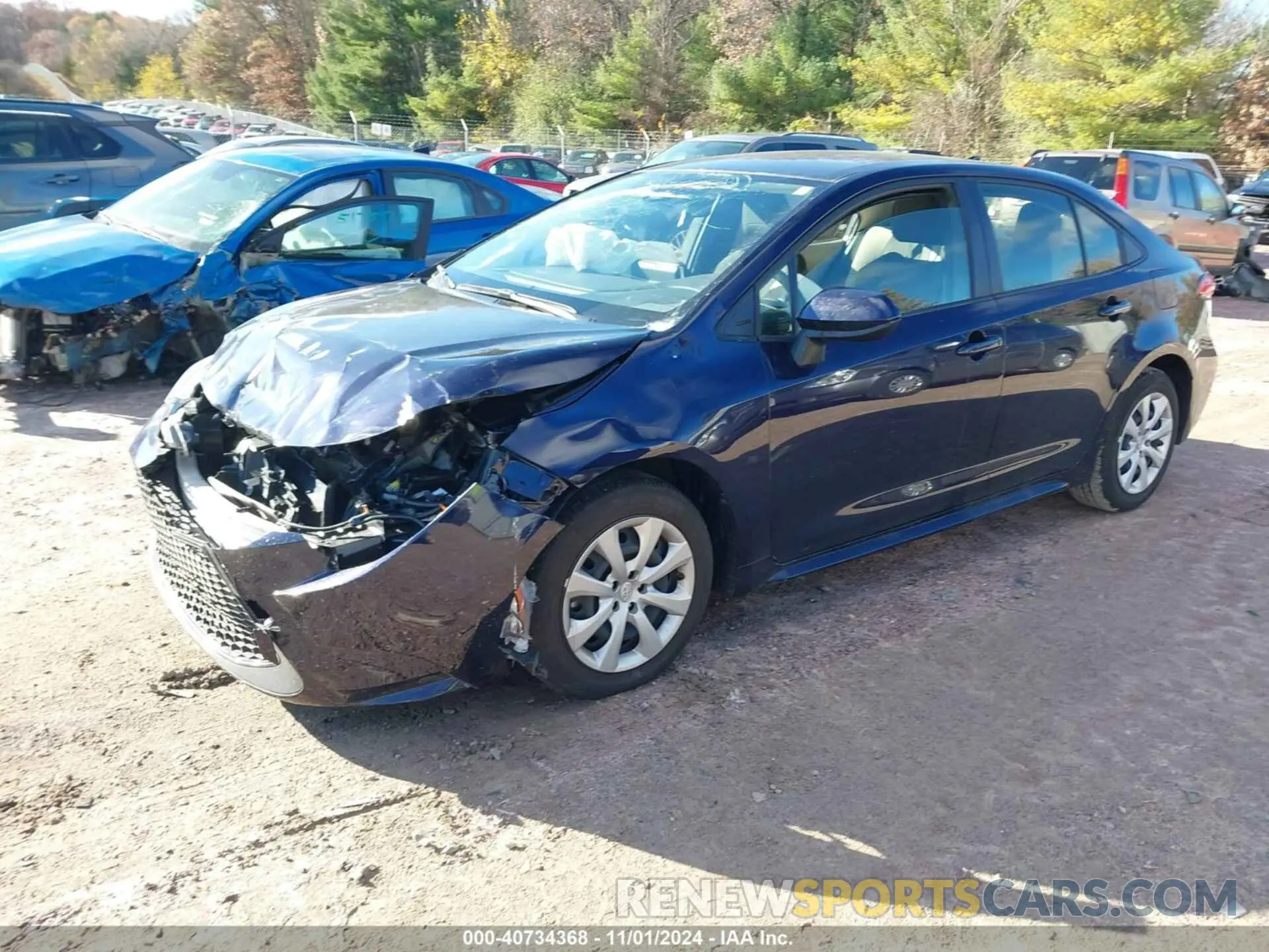 2 fotografías del automóvil dañado JTDEPMAE5MJ181566 TOYOTA COROLLA 2021