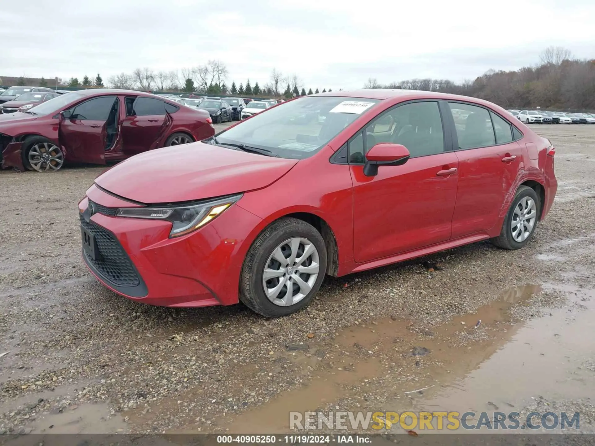 2 fotografías del automóvil dañado JTDEPMAE6MJ117441 TOYOTA COROLLA 2021