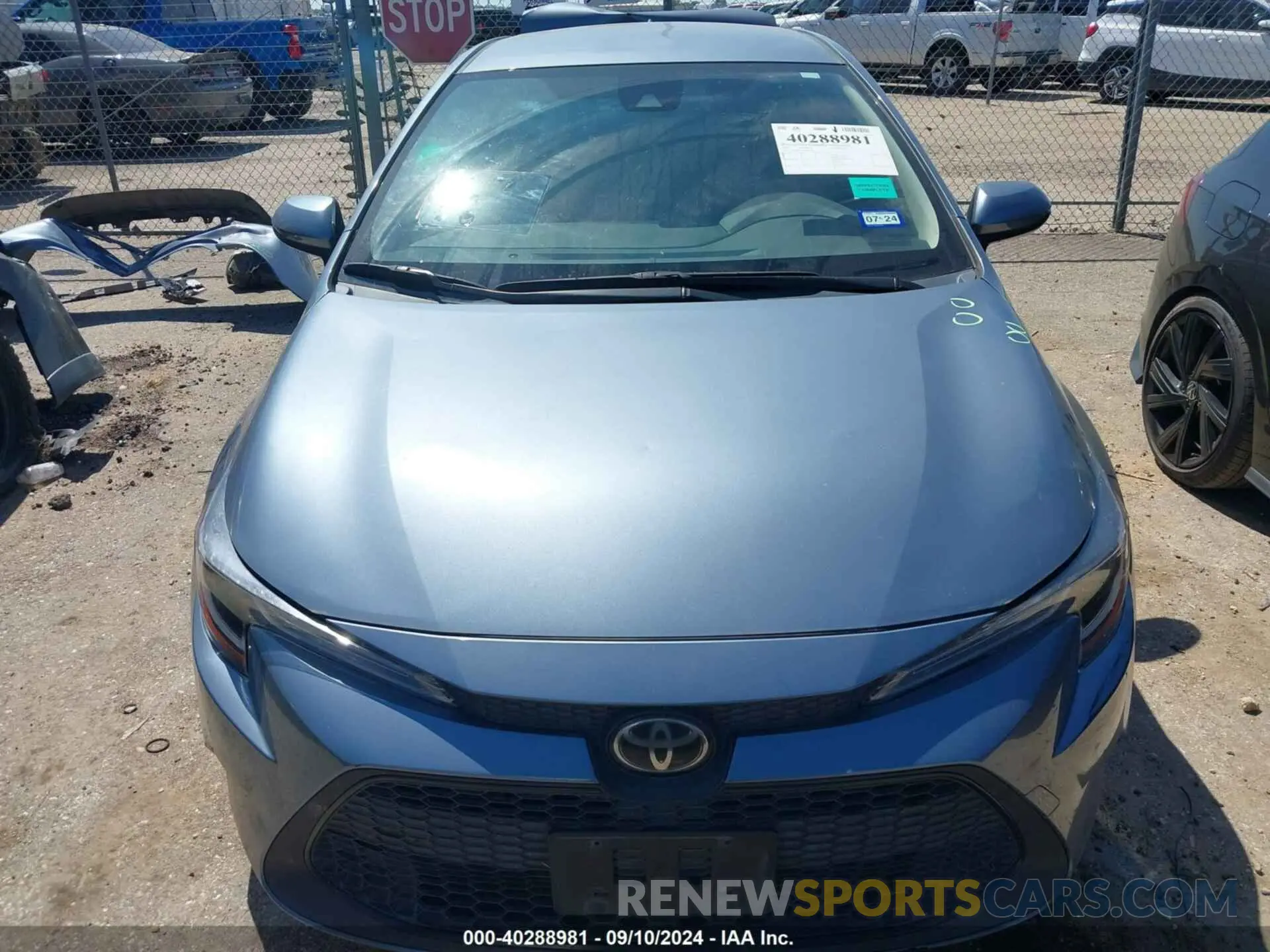 13 fotografías del automóvil dañado JTDEPMAE6MJ118220 TOYOTA COROLLA 2021