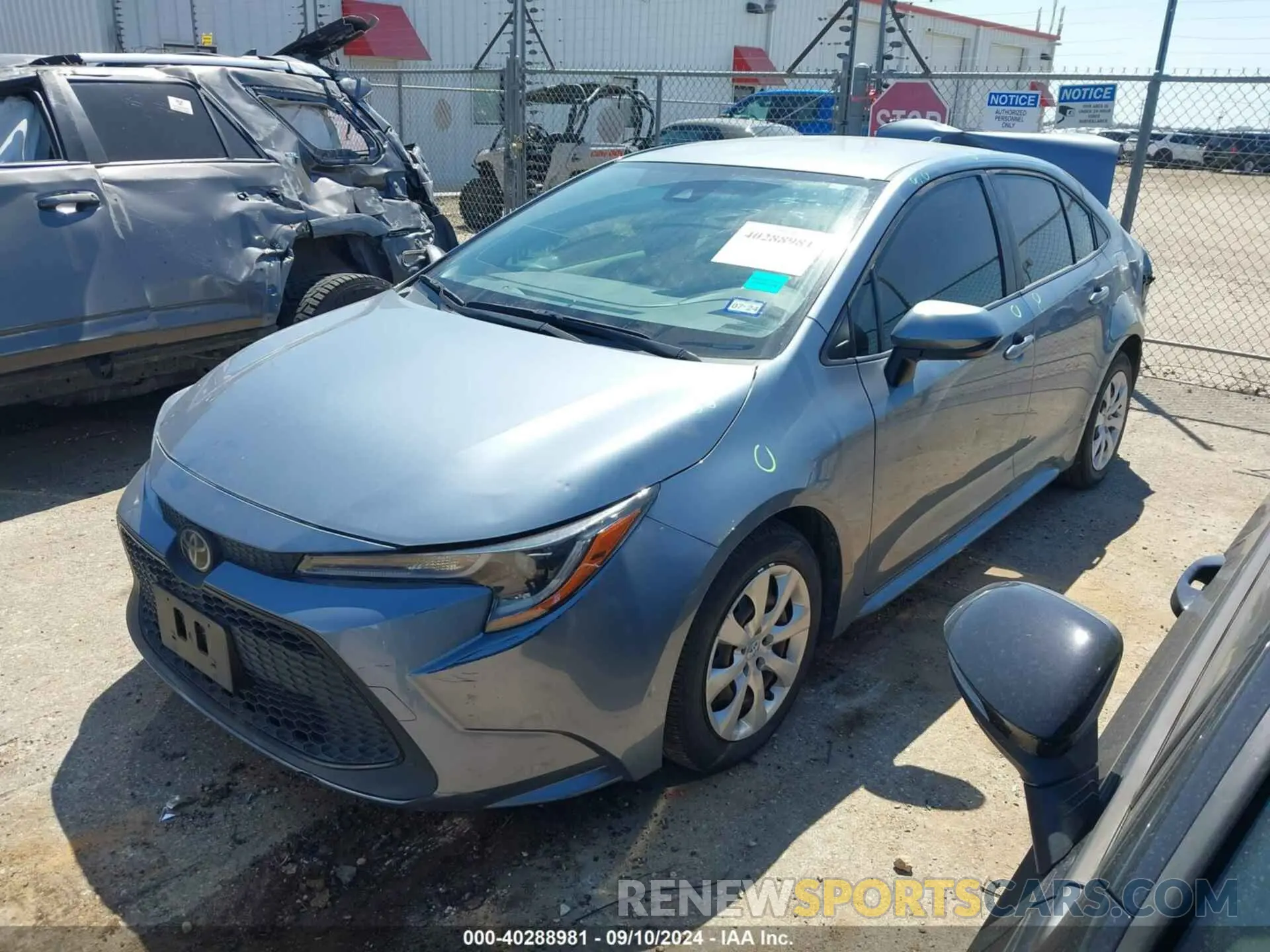 2 fotografías del automóvil dañado JTDEPMAE6MJ118220 TOYOTA COROLLA 2021