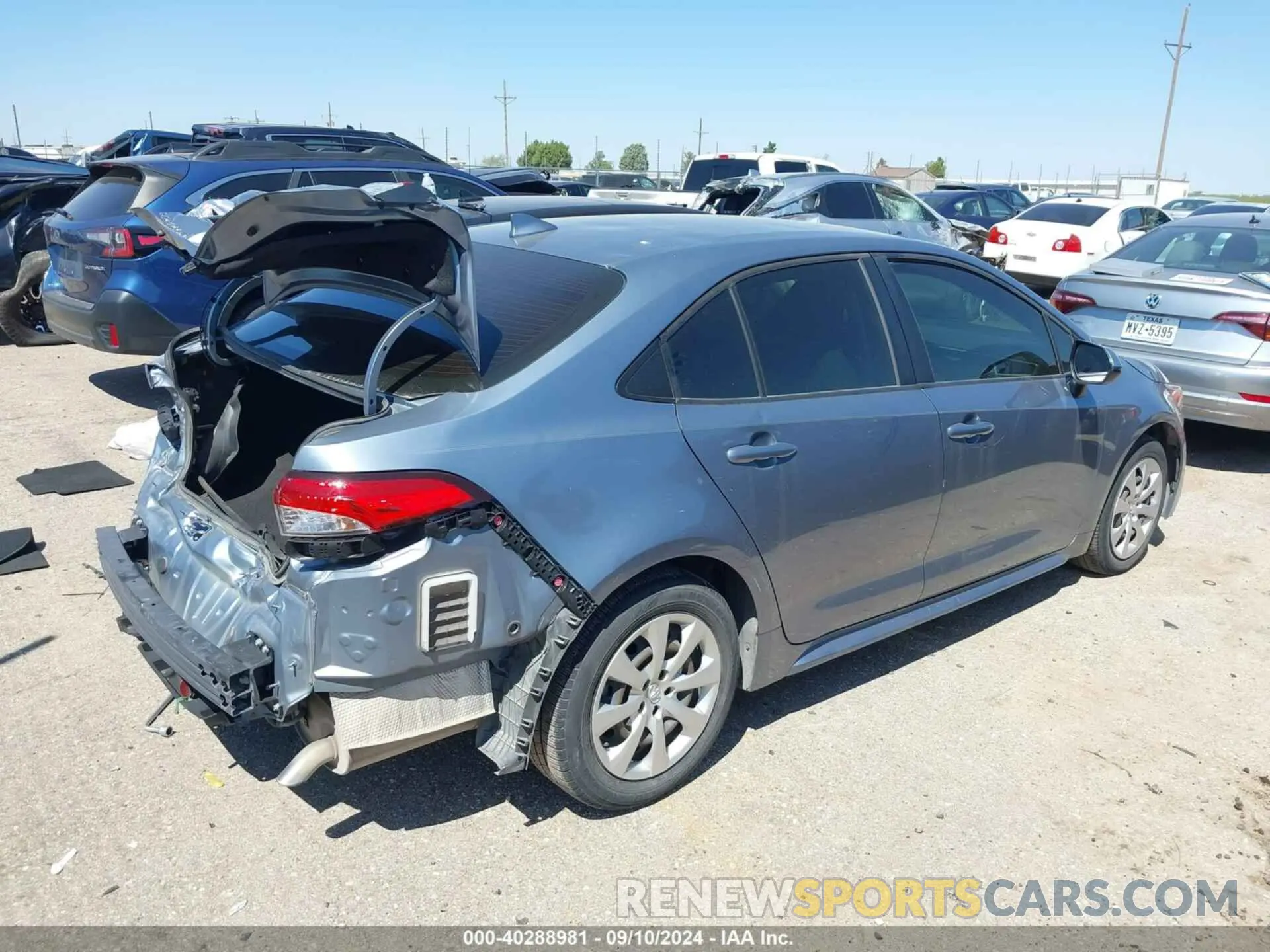 4 fotografías del automóvil dañado JTDEPMAE6MJ118220 TOYOTA COROLLA 2021