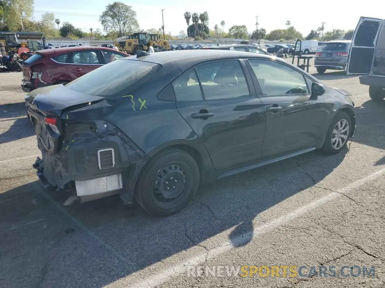 3 fotografías del automóvil dañado JTDEPMAE6MJ131534 TOYOTA COROLLA 2021
