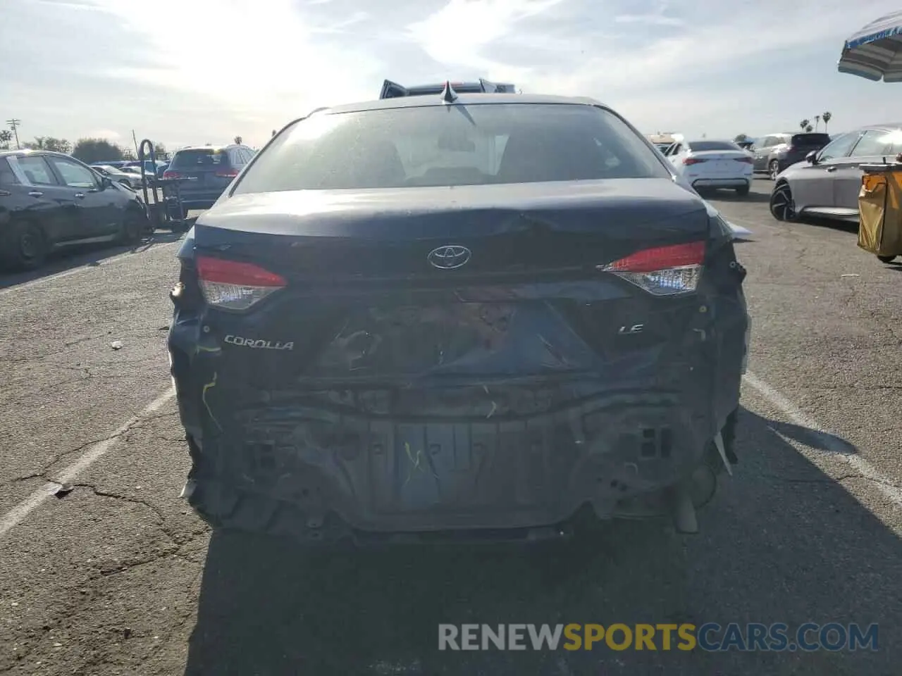 6 fotografías del automóvil dañado JTDEPMAE6MJ131534 TOYOTA COROLLA 2021