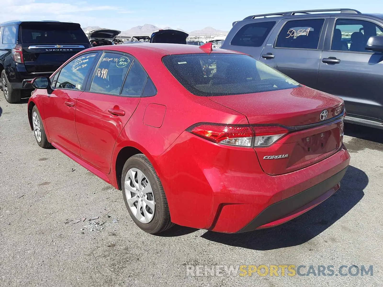 3 fotografías del automóvil dañado JTDEPMAE6MJ132697 TOYOTA COROLLA 2021