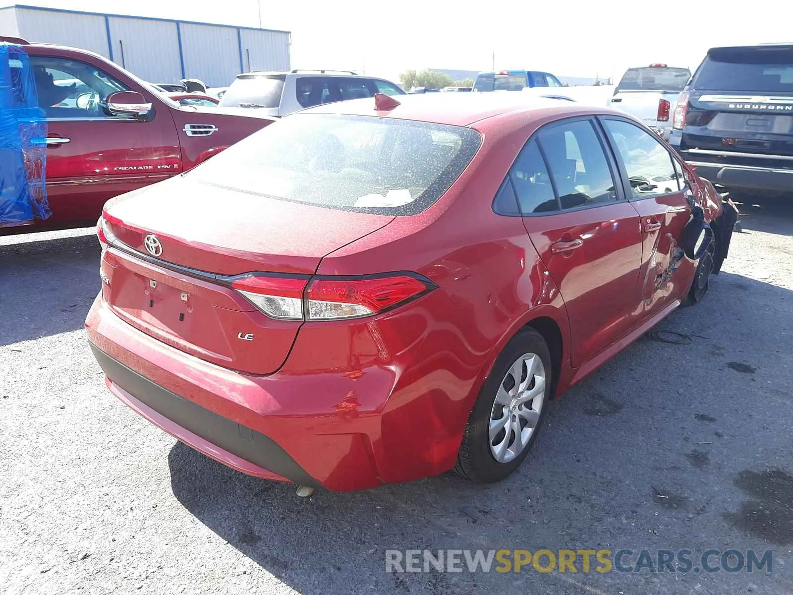 4 fotografías del automóvil dañado JTDEPMAE6MJ132697 TOYOTA COROLLA 2021