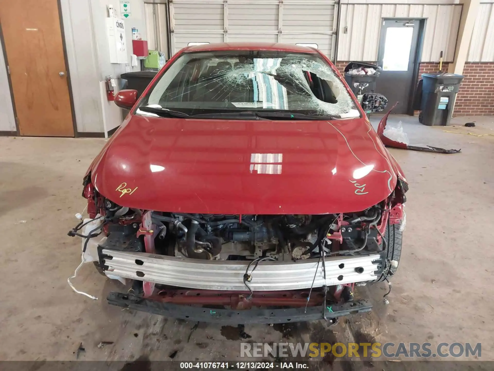 12 fotografías del automóvil dañado JTDEPMAE6MJ134885 TOYOTA COROLLA 2021