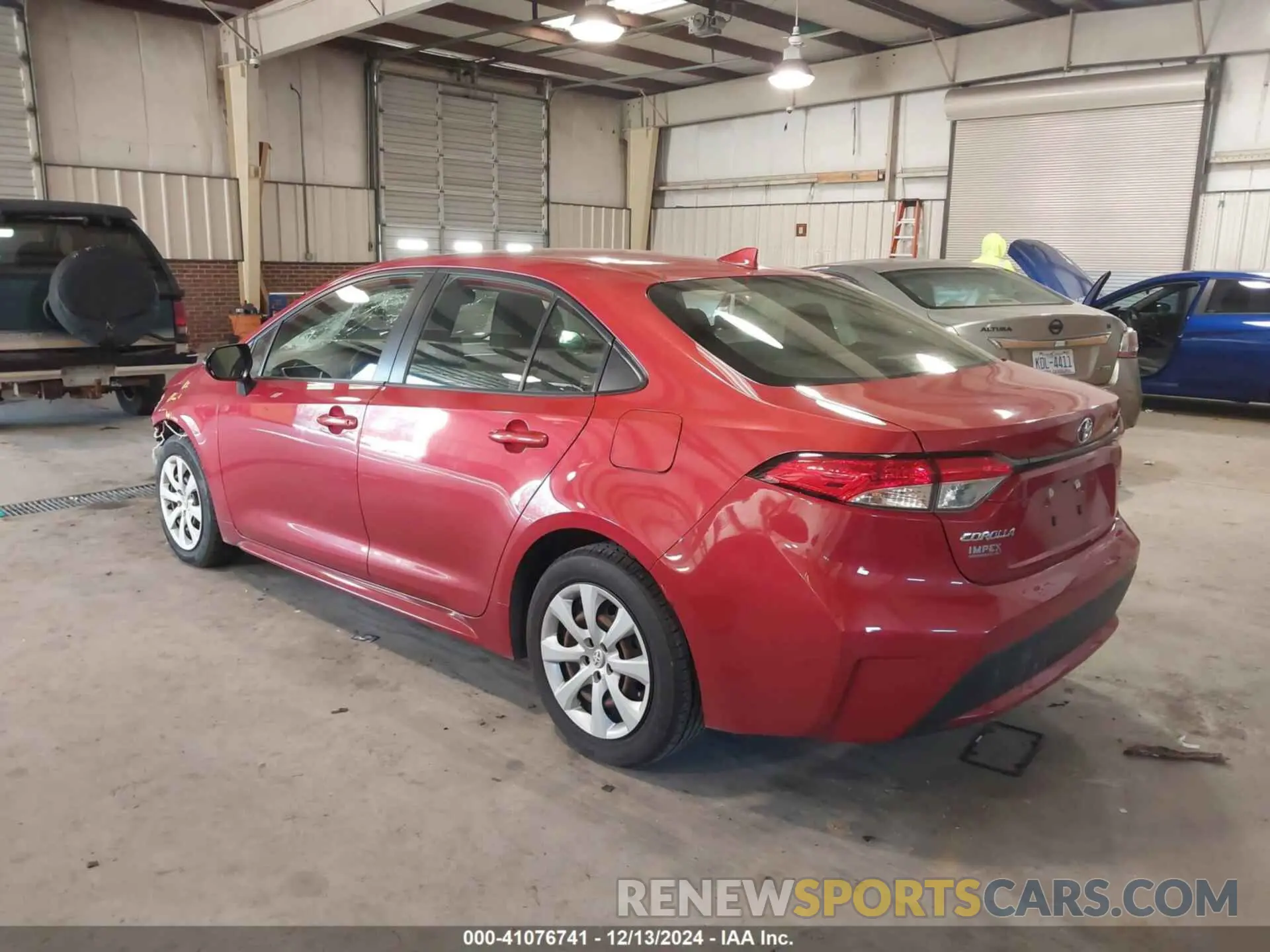 3 fotografías del automóvil dañado JTDEPMAE6MJ134885 TOYOTA COROLLA 2021