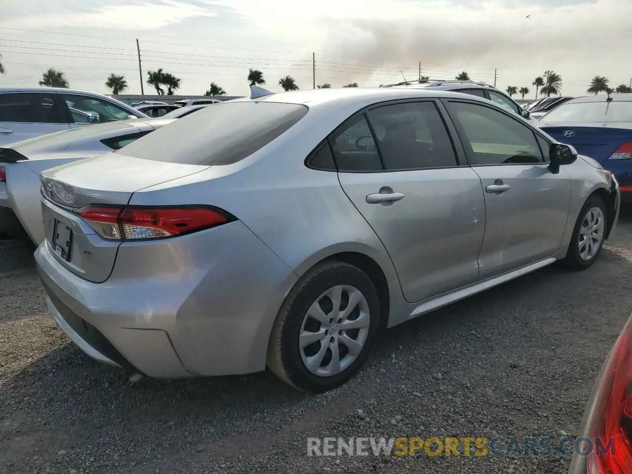 3 fotografías del automóvil dañado JTDEPMAE6MJ140802 TOYOTA COROLLA 2021