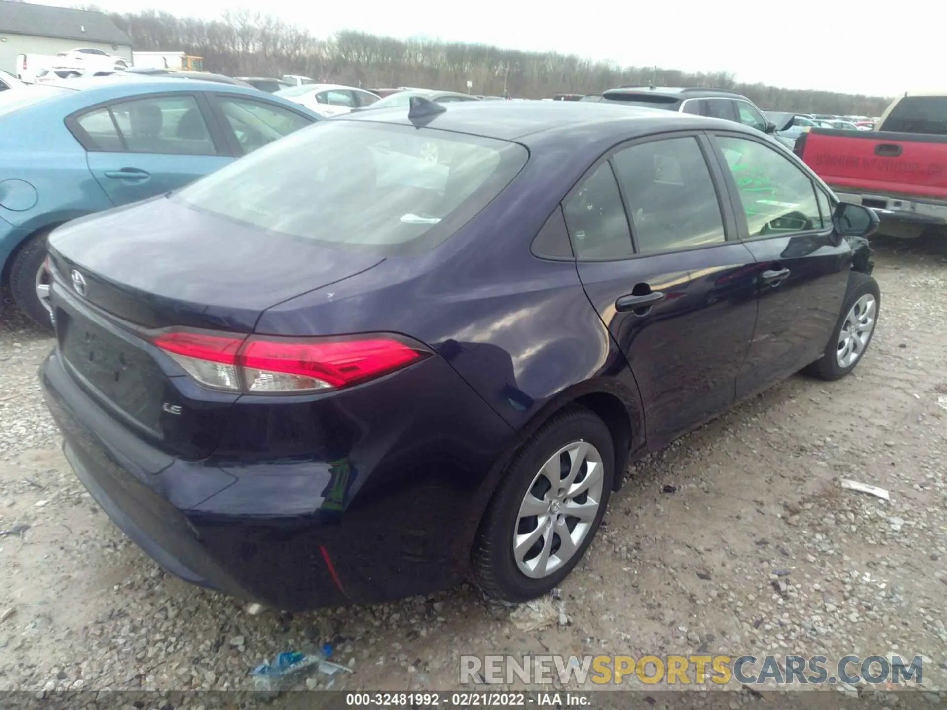 4 fotografías del automóvil dañado JTDEPMAE6MJ155302 TOYOTA COROLLA 2021