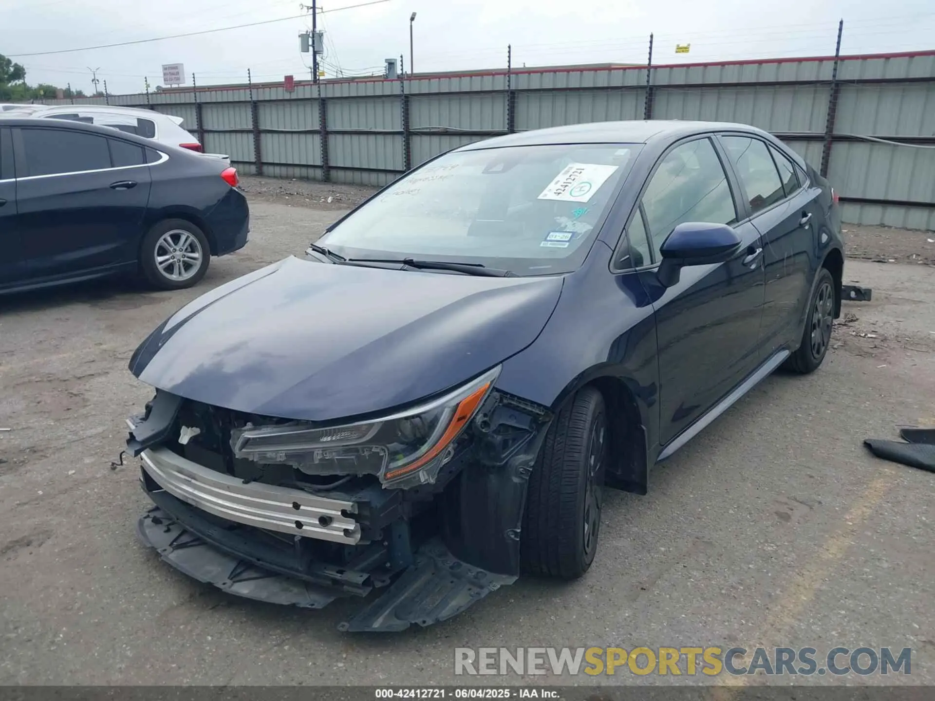 12 fotografías del automóvil dañado JTDEPMAE6MJ157230 TOYOTA COROLLA 2021