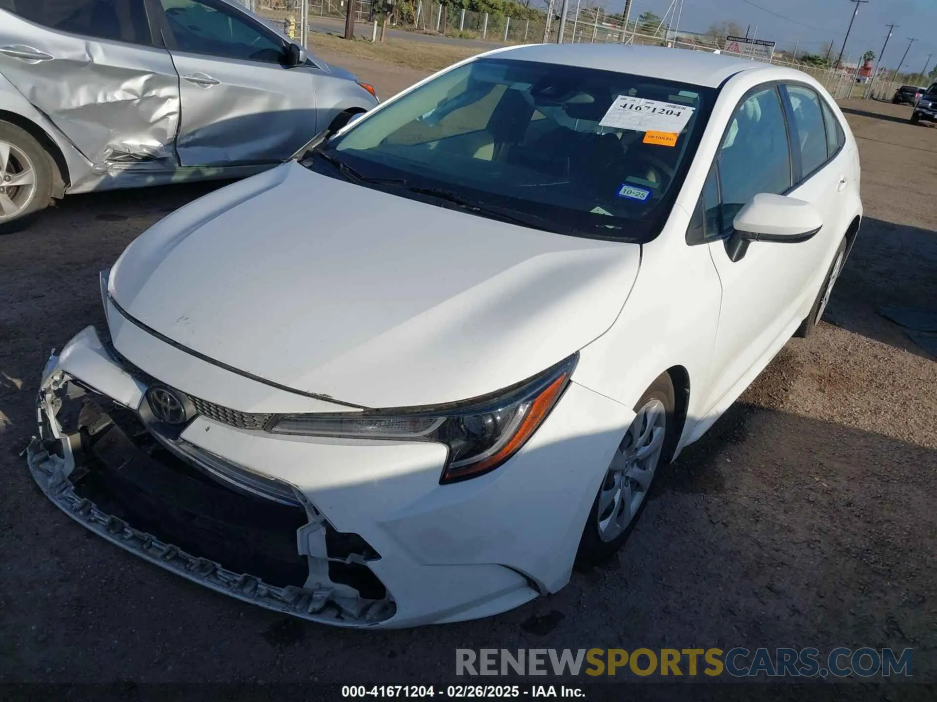 2 fotografías del automóvil dañado JTDEPMAE6MJ160614 TOYOTA COROLLA 2021