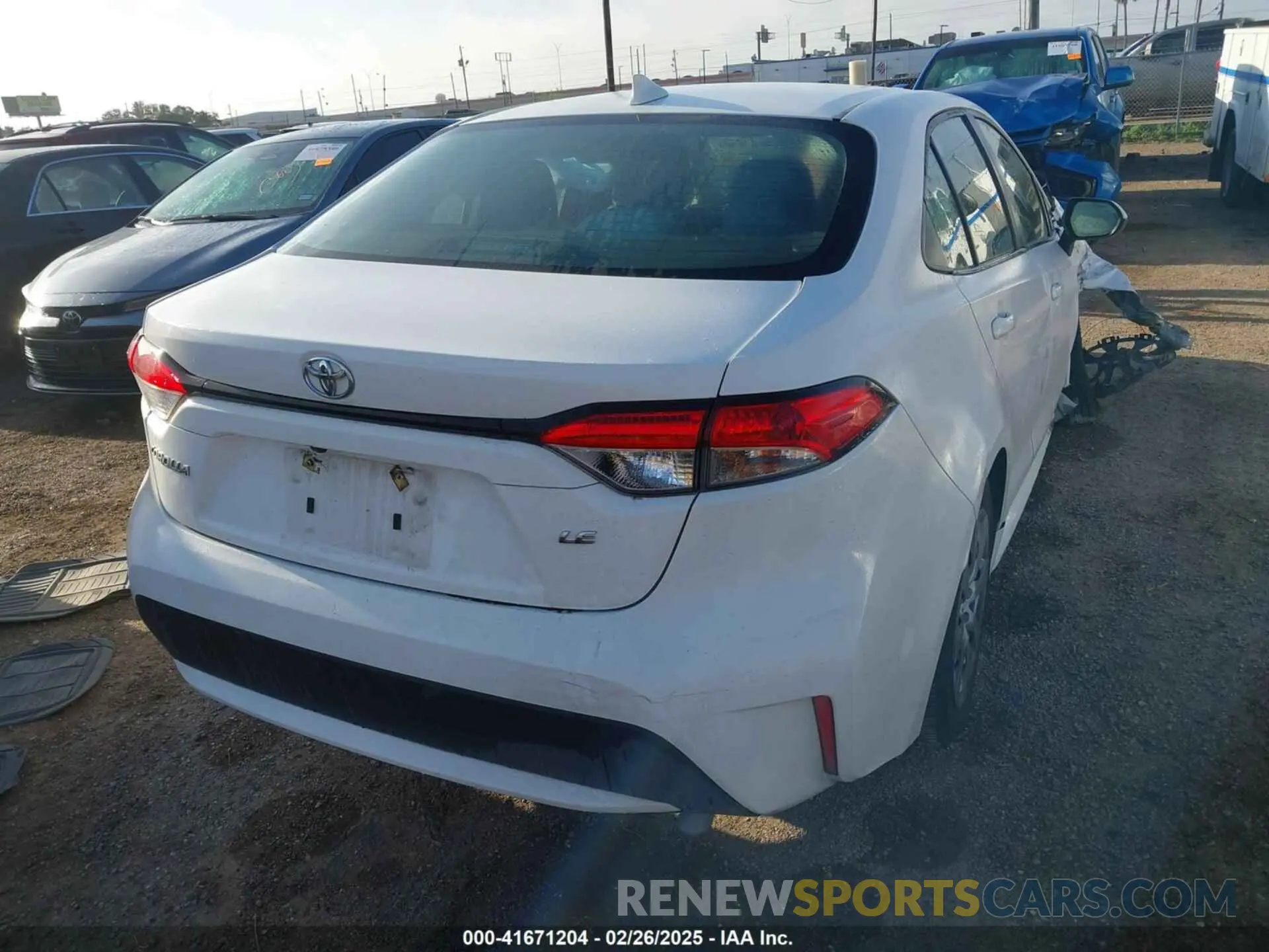 4 fotografías del automóvil dañado JTDEPMAE6MJ160614 TOYOTA COROLLA 2021