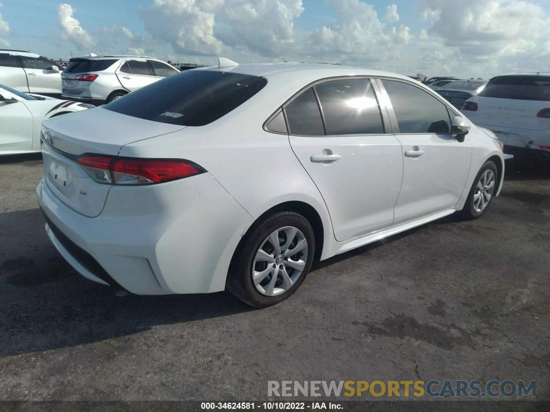 4 fotografías del automóvil dañado JTDEPMAE6MJ165201 TOYOTA COROLLA 2021