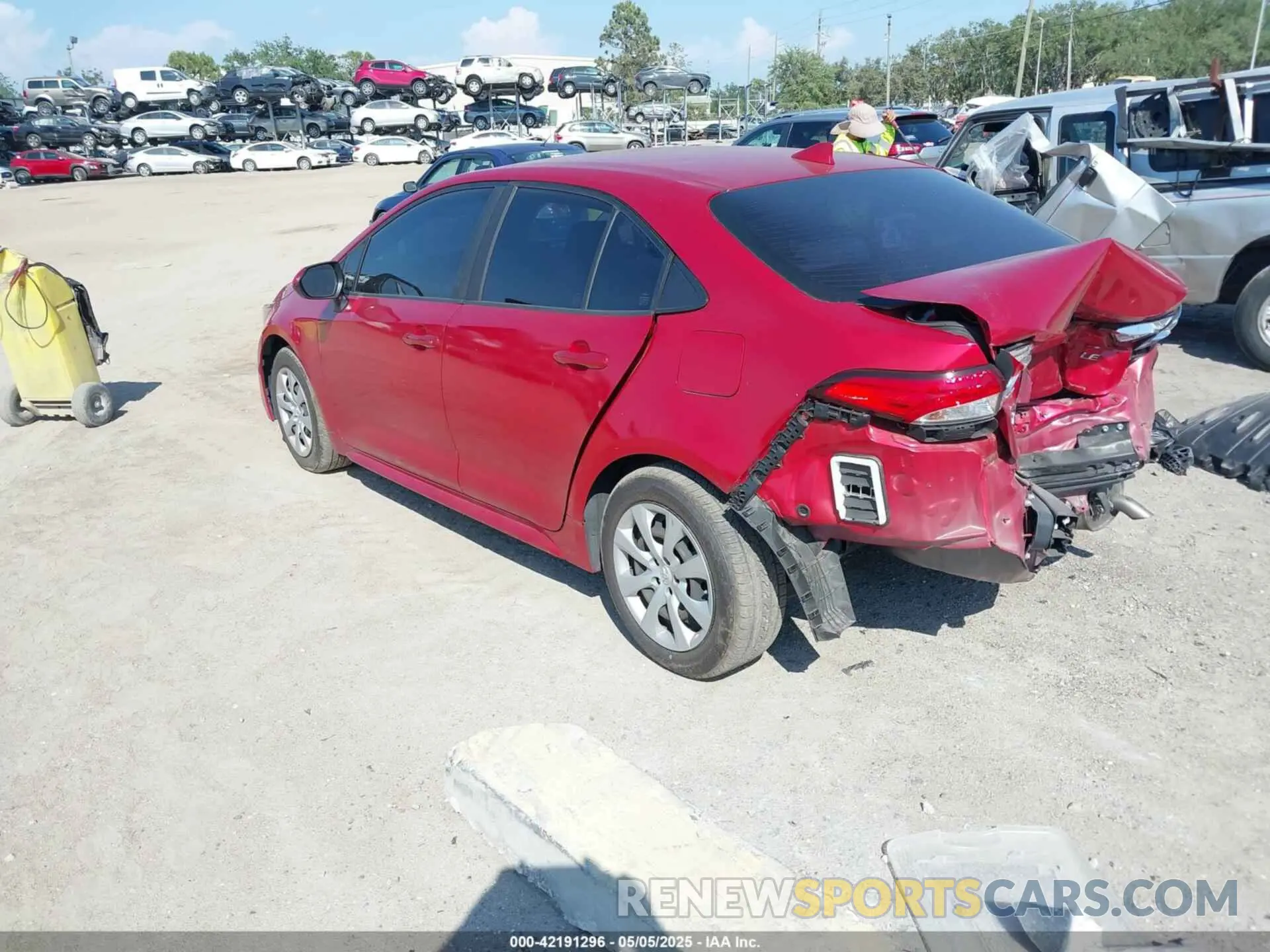 3 fotografías del automóvil dañado JTDEPMAE6MJ168776 TOYOTA COROLLA 2021