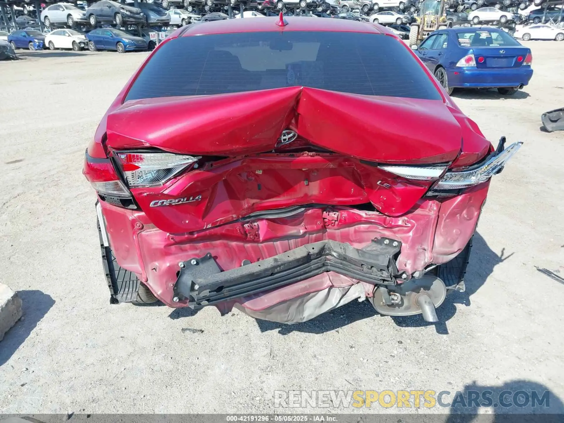 6 fotografías del automóvil dañado JTDEPMAE6MJ168776 TOYOTA COROLLA 2021