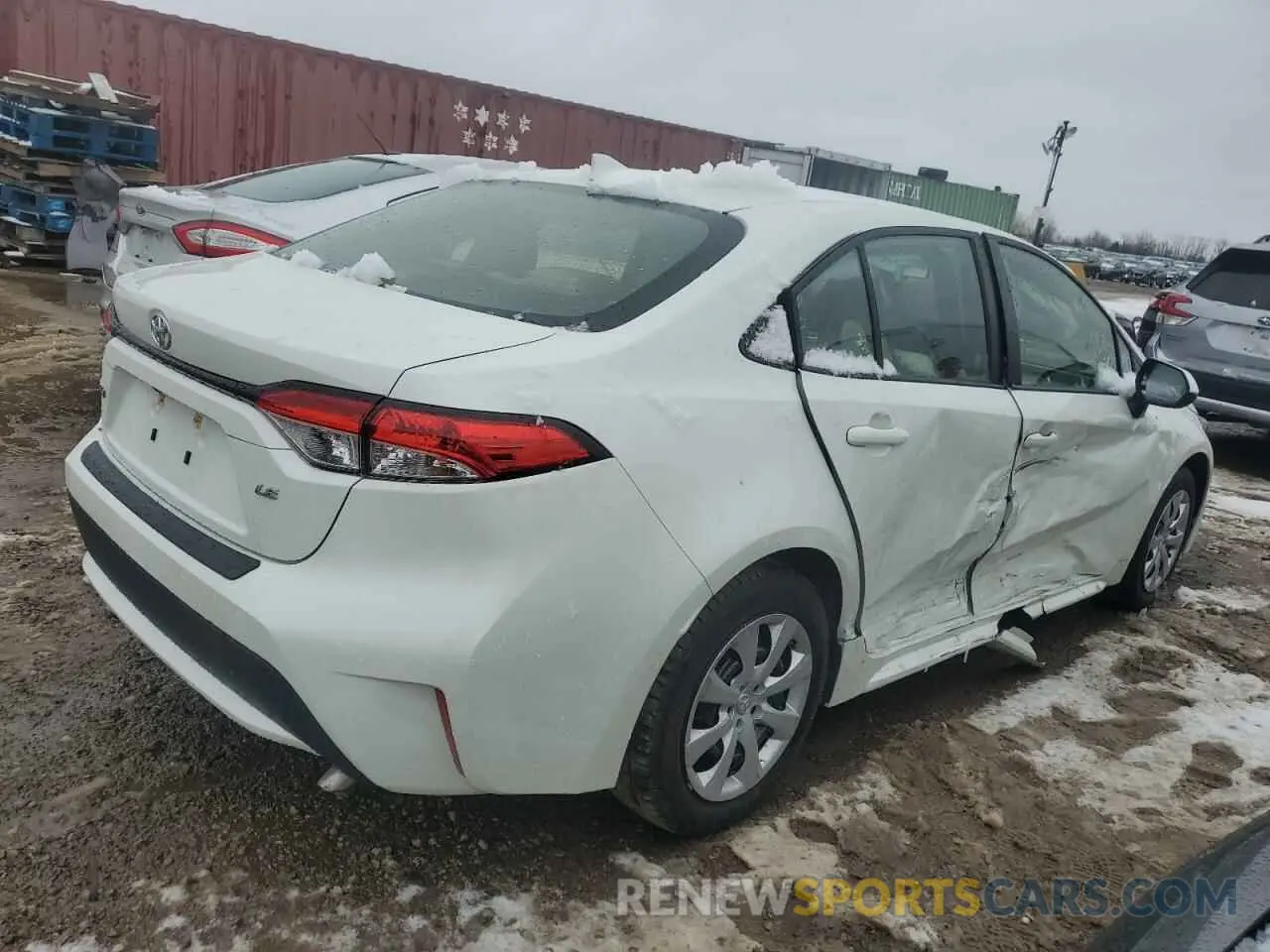 3 fotografías del automóvil dañado JTDEPMAE6MJ171063 TOYOTA COROLLA 2021