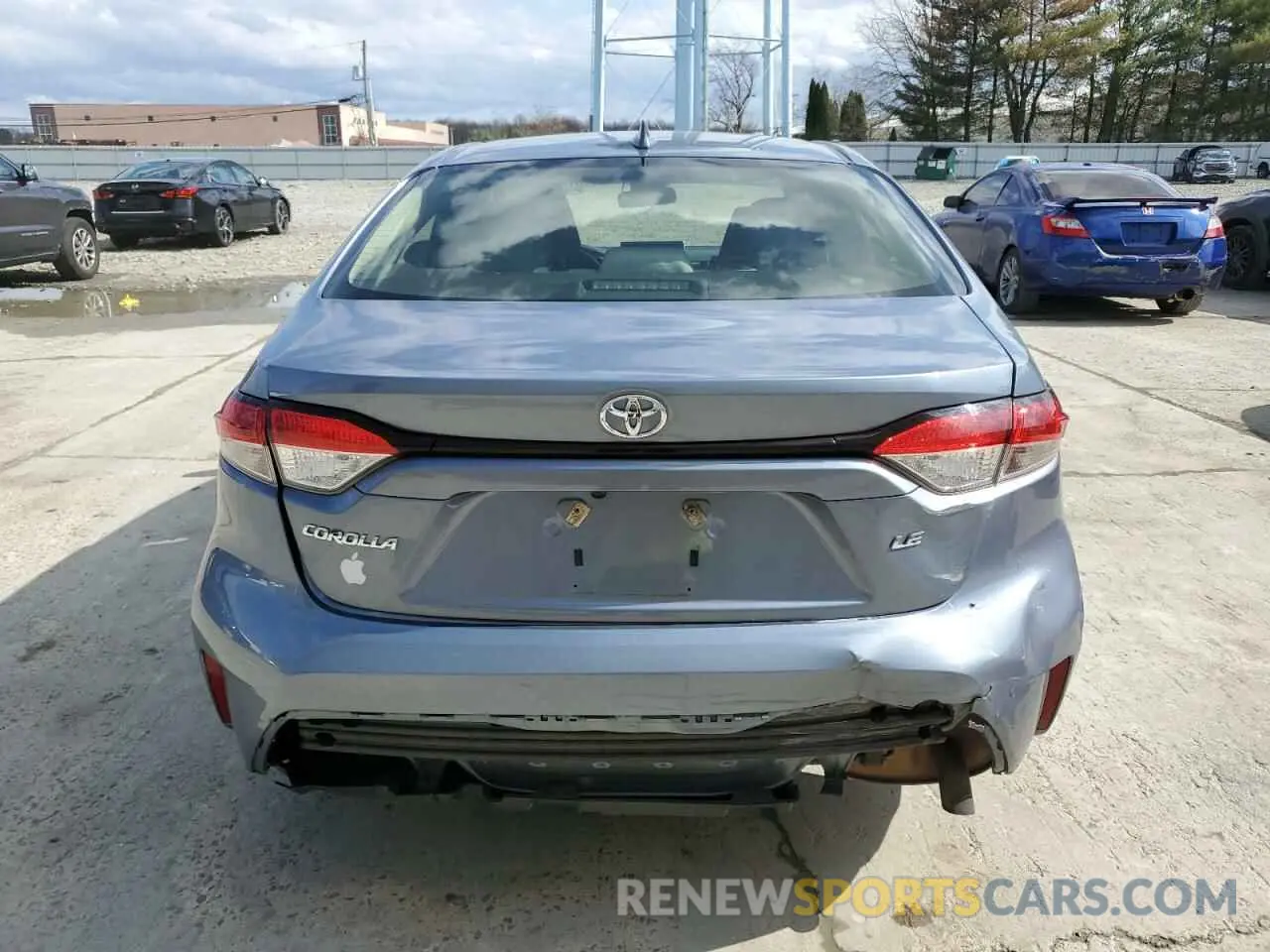 6 fotografías del automóvil dañado JTDEPMAE6MJ172603 TOYOTA COROLLA 2021