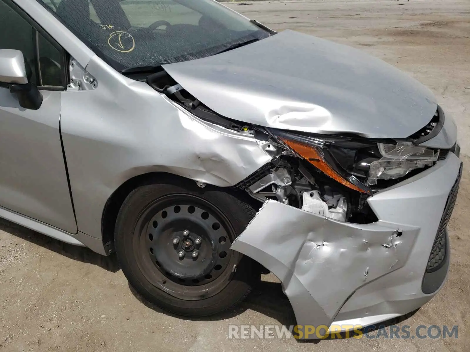 9 fotografías del automóvil dañado JTDEPMAE6MJ174352 TOYOTA COROLLA 2021