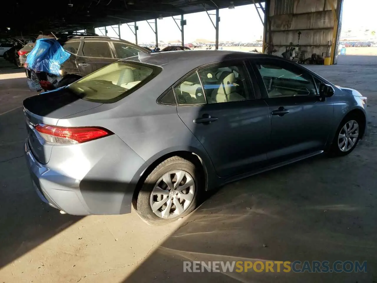 3 fotografías del automóvil dañado JTDEPMAE6MJ177008 TOYOTA COROLLA 2021
